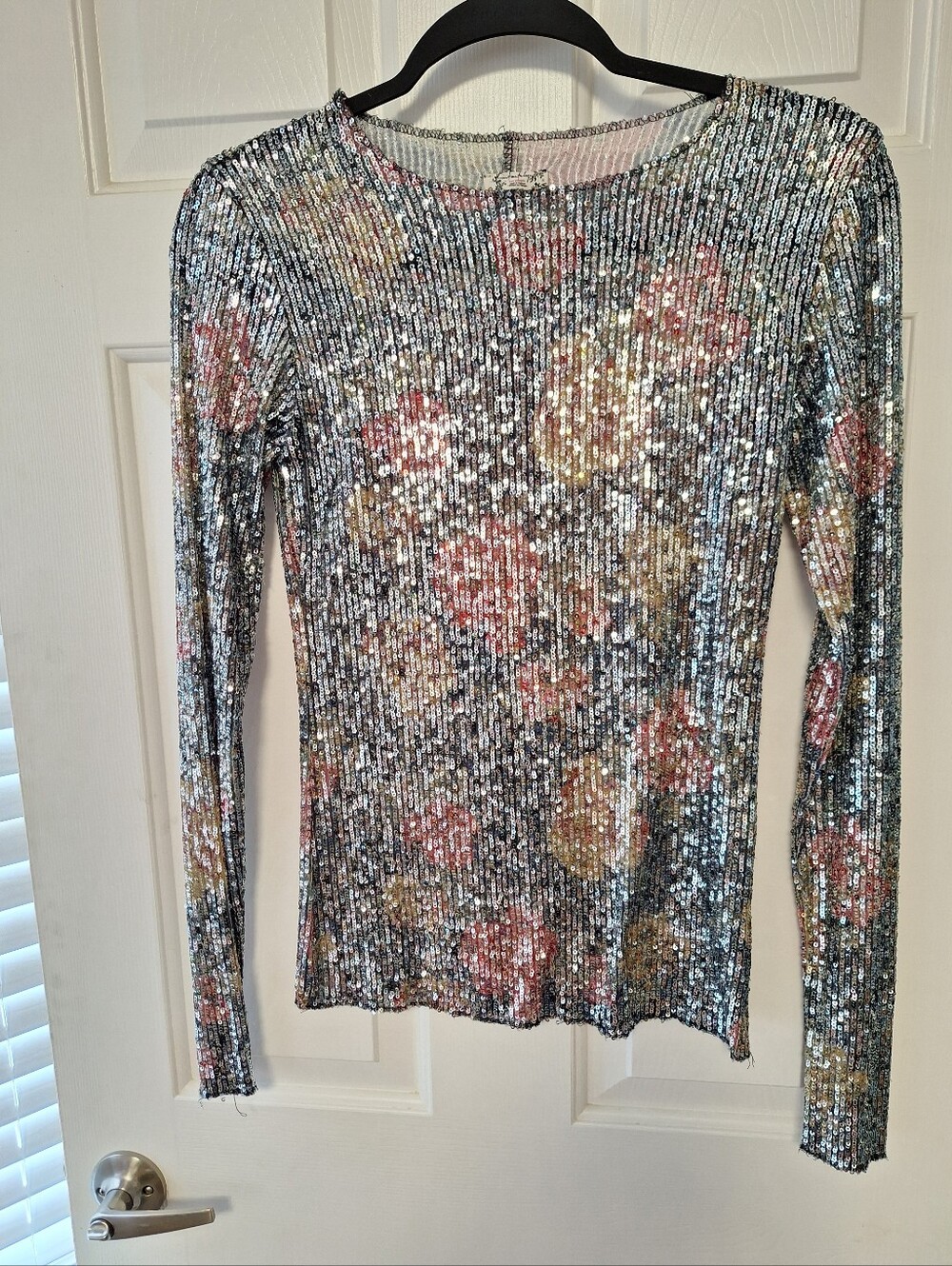 NWOT Free People Intimately Sequin Top Size XS